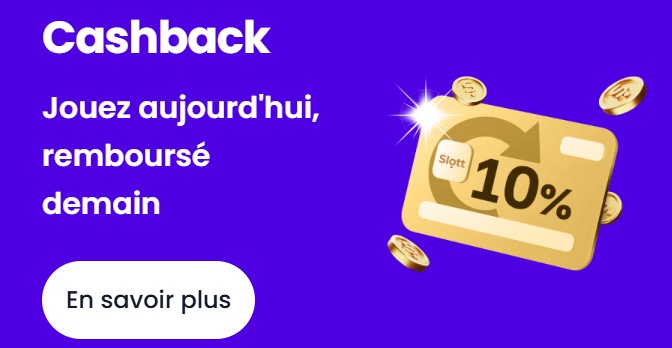 slott casino cashback